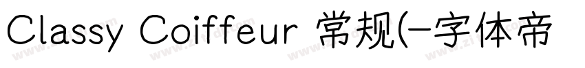 Classy Coiffeur 常规(字体转换